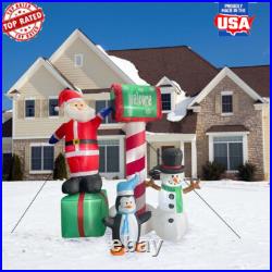 6ft Pre-Lit Inflatable Welcome Mailbox Santa Snowman Penguin Holiday Decor New