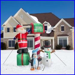6ft Pre-Lit Inflatable Welcome Mailbox Santa Snowman Penguin Holiday Decor New