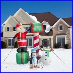 6ft Pre-Lit Inflatable Welcome Mailbox Santa Snowman Penguin Holiday Decor New
