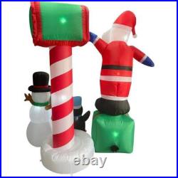 6ft Pre-Lit Inflatable Welcome Mailbox Santa Snowman Penguin Holiday Decor New