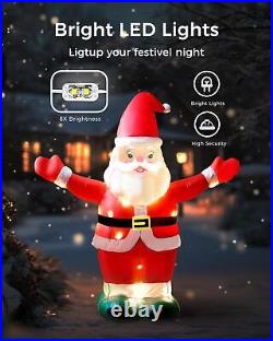 6ft Tall Inflatable Santa Outdoor Christmas Decorations 2024, Inflatable Santa