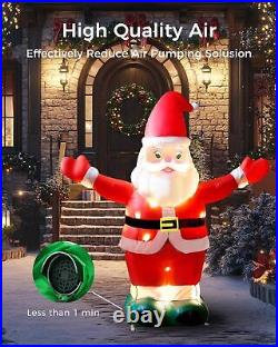 6ft Tall Inflatable Santa Outdoor Christmas Decorations 2024, Inflatable Santa