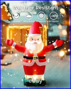 6ft Tall Inflatable Santa Outdoor Christmas Decorations 2024, Inflatable Santa