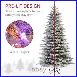 6ft Unlit White Artificial Christmas Tree, 1000 Branch Tips Auto Open Steel Base