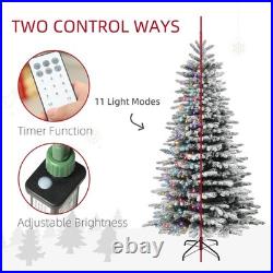 6ft Unlit White Artificial Christmas Tree, 1000 Branch Tips Auto Open Steel Base
