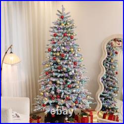 6ft Unlit White Artificial Christmas Tree, 1000 Branch Tips Auto Open Steel Base