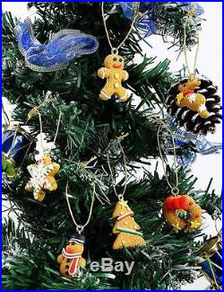 6pcs Christmas Ornaments Polymer Clay Xmas Tree Decoration snowman snowflakes