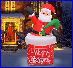 70'' New Colorful Inflatable Santa Clause Holiday Decoration LED Light