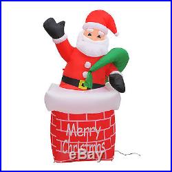 70” New Colorful Inflatable Santa Clause Holiday Decoration LED Light