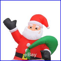 70'' New Colorful Inflatable Santa Clause Holiday Decoration LED Light