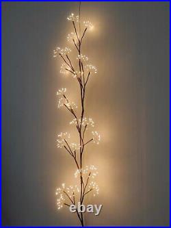 70in LED Cluster Floral Branch Bendable Indoor Christmas Decor String Lights