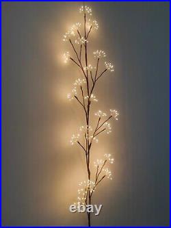 70in LED Cluster Floral Branch Bendable Indoor Christmas Decor String Lights