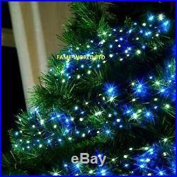 720 WHITE BLUE LED Cluster Lights Indoor Outdoor Christmas Tree House Decoration