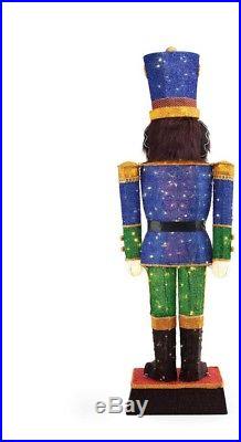 72in 240L LED Tinsel Nutcracker Christmas Holiday Soldier Outdoor Yard Decor