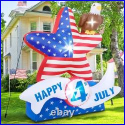 7FT 4th of July Inflatable Decorations Large USA Patriotic Inflatables 7FT 4th of July Inflatable Decorations Large USA Patriotic Inflatables