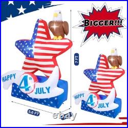 7FT 4th of July Inflatable Decorations Large USA Patriotic Inflatables 7FT 4th of July Inflatable Decorations Large USA Patriotic Inflatables