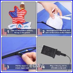 7FT 4th of July Inflatable Decorations Large USA Patriotic Inflatables 7FT 4th of July Inflatable Decorations Large USA Patriotic Inflatables