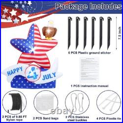 7FT 4th of July Inflatable Decorations Large USA Patriotic Inflatables 7FT 4th of July Inflatable Decorations Large USA Patriotic Inflatables