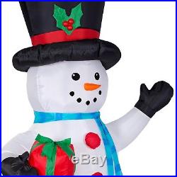 7FT Inflatable Snowman Christmas Airblown Holiday Yard Decoration LED Lights