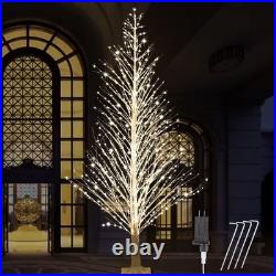 7FT Lighted Birch Tree LED Warm White Lights with Twinkle Lights, Twinkling or
