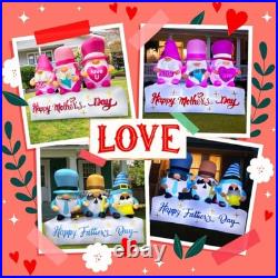 7FT Long Inflatable Happy Mother's Day Decorations, Father's Day Inflatable
