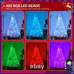 7FT Pre-lit Artificial Christmas Tree 400 RGB Light App Control 1150Tip Xmas Tre