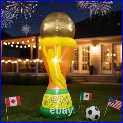 7FT Soccer World Football Champion Cup Inflatable 2026 Outdoor Decorations Footb