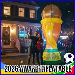 7FT Soccer World Football Champion Cup Inflatable 2026 Outdoor Decorations Footb