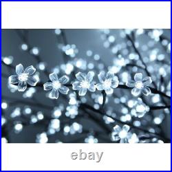 7Ft Cherry Blossom LED Tree Floral Lights Christmas Holiday Decor Indoor/Outdoor