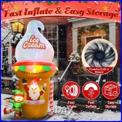 7.2 FT Giant Christmas Inflatable Outdoor Decoration, Merry Christmas Santa C 7.2 FT Giant Christmas Inflatable Outdoor Decoration, Merry Christmas Santa C