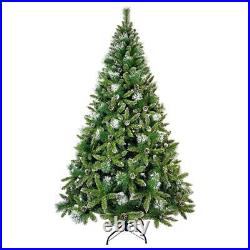 7.4ft Christmas Tree, with65 Pine Cones&Realistic over 1300 Thicken Tips, Hinged