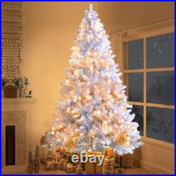 7.4ft Pre-lit Artificial Christmas Tree 400LEDs with 11 Light Modes Xmax Holiday