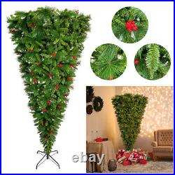 7.4ft Upside Down Green Christmas Tree 1500 Branch Tips Artificial Decoration 7.4ft Upside Down Green Christmas Tree 1500 Branch Tips Artificial Decoration