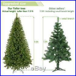 7.5FT 1450 Branch Artificial PVC Christmas Tree Holiday Season Indoor Outdoor