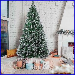7.5FT 1,800 Tips Artificial Christmas Pine Tree Holiday Decoration with Metal St