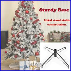 7.5FT Artificial Christmas Tree Prelit Xmas Snow Flocked Xmas Holiday Home Decor 7.5FT Artificial Christmas Tree Prelit Xmas Snow Flocked Xmas Holiday Home Decor