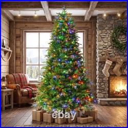 7.5FT Premium Life-Like Full Flocked Christmas Tree with Sturdy Metal Stand 7.5FT Premium Life-Like Full Flocked Christmas Tree with Sturdy Metal Stand