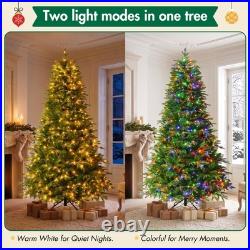 7.5FT Premium Life-Like Full Flocked Christmas Tree with Sturdy Metal Stand 7.5FT Premium Life-Like Full Flocked Christmas Tree with Sturdy Metal Stand