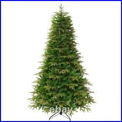 7.5FT Premium Life-Like Full Flocked Christmas Tree with Sturdy Metal Stand 7.5FT Premium Life-Like Full Flocked Christmas Tree with Sturdy Metal Stand