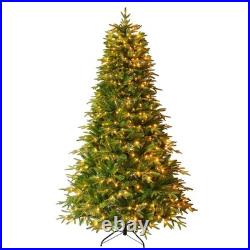 7.5FT Premium Life-Like Full Flocked Christmas Tree with Sturdy Metal Stand 7.5FT Premium Life-Like Full Flocked Christmas Tree with Sturdy Metal Stand
