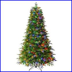 7.5FT Premium Life-Like Full Flocked Christmas Tree with Sturdy Metal Stand 7.5FT Premium Life-Like Full Flocked Christmas Tree with Sturdy Metal Stand