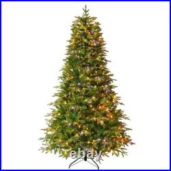 7.5FT Premium Life-Like Full Flocked Christmas Tree with Sturdy Metal Stand 7.5FT Premium Life-Like Full Flocked Christmas Tree with Sturdy Metal Stand