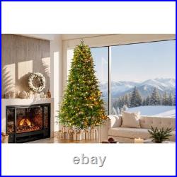 7.5FT Premium Life-Like Full Flocked Christmas Tree with Sturdy Metal Stand 7.5FT Premium Life-Like Full Flocked Christmas Tree with Sturdy Metal Stand