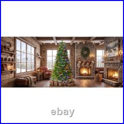 7.5FT Premium Life-Like Full Flocked Christmas Tree with Sturdy Metal Stand 7.5FT Premium Life-Like Full Flocked Christmas Tree with Sturdy Metal Stand