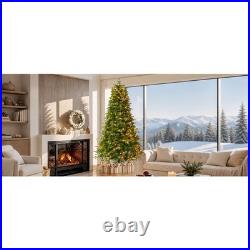 7.5FT Premium Life-Like Full Flocked Christmas Tree with Sturdy Metal Stand 7.5FT Premium Life-Like Full Flocked Christmas Tree with Sturdy Metal Stand