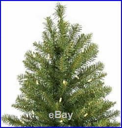7.5Ft Pre-Lit Artificial Christmas Tree 700 Clear LED and Dense 2000 Hinged Tips