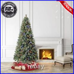 7.5Ft Pre-Lit Liberty Pine Artificial Christmas Tree Color-Changing Led Lights