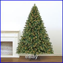 7.5' Anson Pine Tree with1487 tips and 700 warm white LED lights, diameter 60