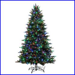 7.5' Artificial Christmas Tree Englewood Quality 1936 Tips Color Change LED New