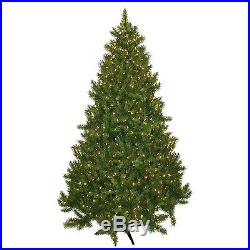 7.5′ Evergreen Fir Artificial Christmas Tree with 700 Clear/White Lights Décor